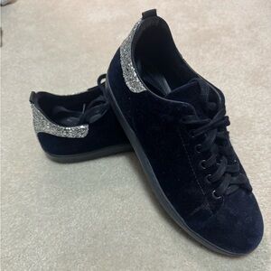 Maje Velvet Sneakers. Size 39 Navy Color